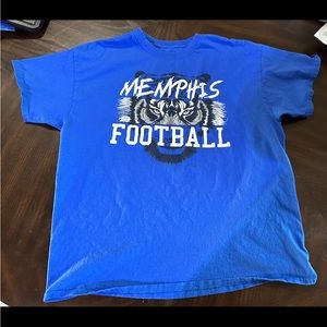 Memphis Tigers T-Shirt Blue Size Large MEMPHIS TIGERS University of MEMPHIS